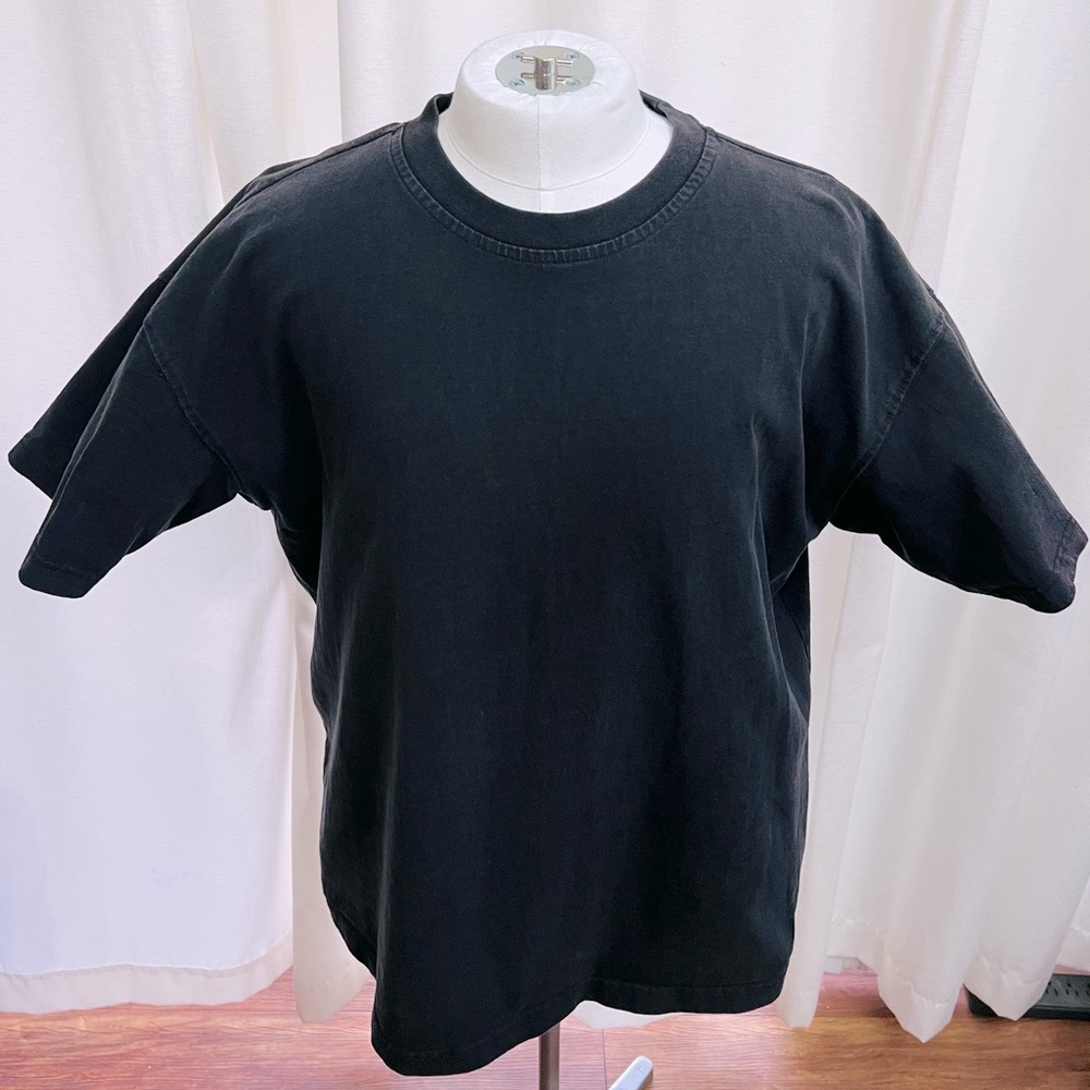 H&M Mens Classic Black Oversized T-Shirt Size Large